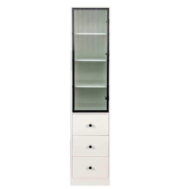 GDFStudio - Jessie Modern Storage Cabinet with Adjustable Shelves for Living Room or Entryway - Storage Cabinet