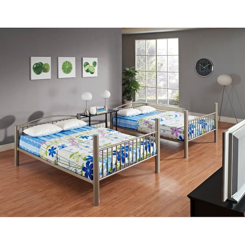 Carlisle Heavy Metal Full Over Full Bunk Bed