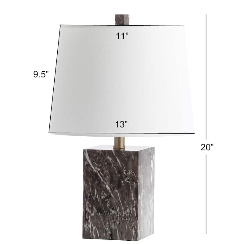 SAFAVIEH Lighting Yaffa 20-inch LED Table Lamp - 13"x13"x20" - 13Wx13Dx20H