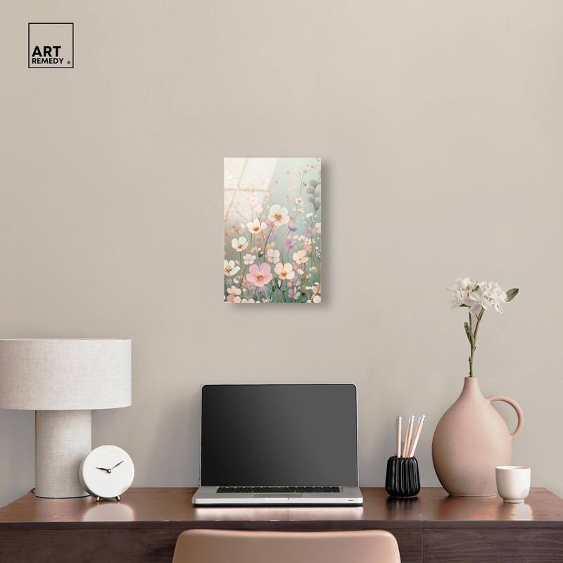 Tiny Blooms I Acrylic by Art Remedy, Ready to Hang
