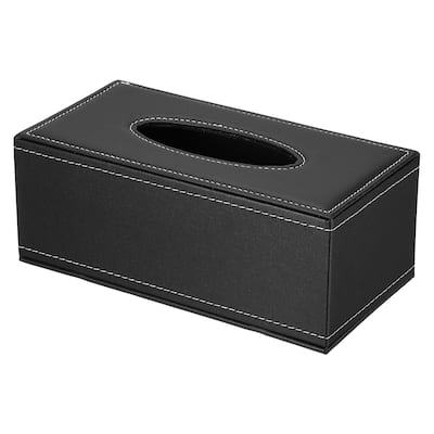 9.4x4.7x3.7" Tissue Box Cover, PVC Leather Waterproof Napkin Dispenser