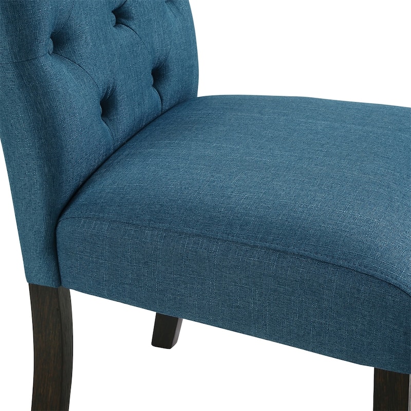 Leviton Solid Wood Tufted Asons Dining Chair,Set of 2