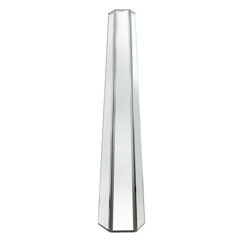 28" Tall Floor Vase Mirror Silver Large Flower Vases