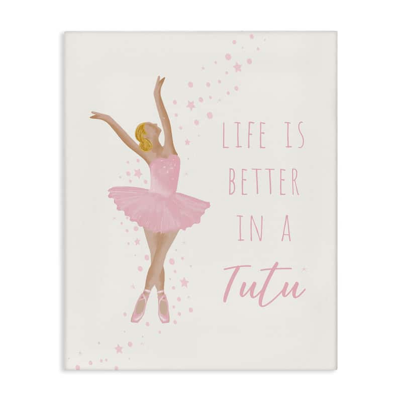 Stupell Life Is Better In Tutu Canvas Wall Art Design By Chen Alyesh - 30 x 40