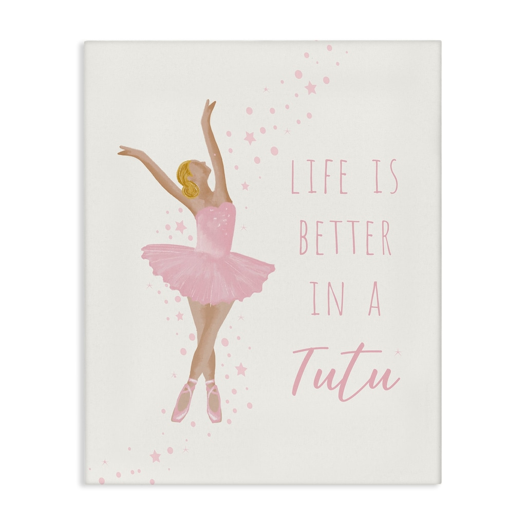 Stupell Life Is Better In Tutu Canvas Wall Art Design By Chen Alyesh