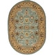 preview thumbnail 7 of 29, SAFAVIEH Handmade Heritage Mallory Traditional Oriental Wool Rug 4'6" x 6'6" Oval - Blue/Gold - Oval
