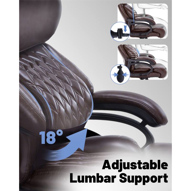 High Back Executive Desk Chair with Pocket Spring Cushion