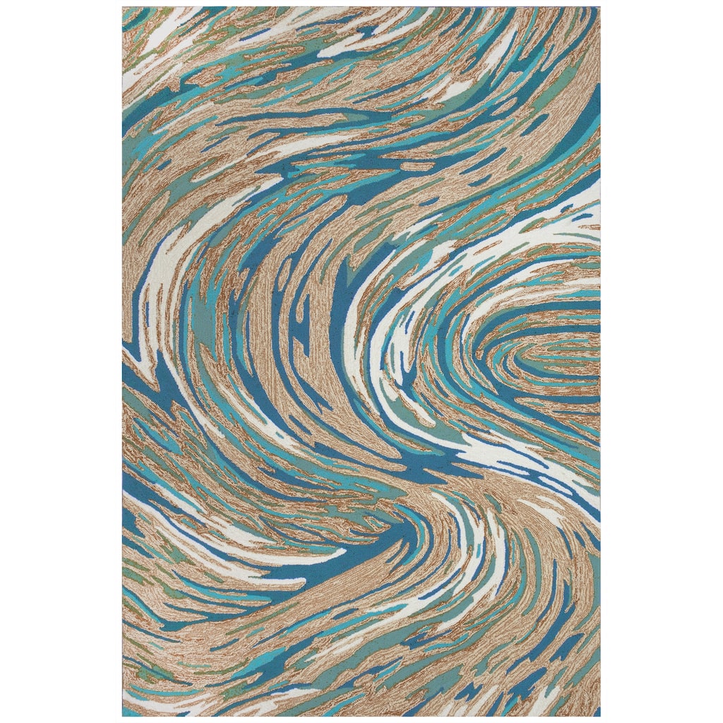 Liora Manne Capri Big Wave Indoor/Outdoor Area Rug