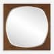 preview thumbnail 1 of 4, Uttermost Garonne Square Walnut Mirror - 40'' H X 40'' W X 1.75'' D