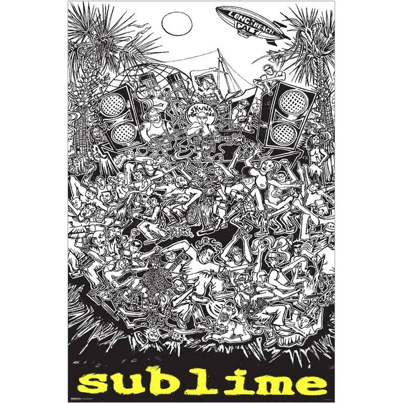 Sublime - Cartoon Art Poster - 24 x 36 Inch