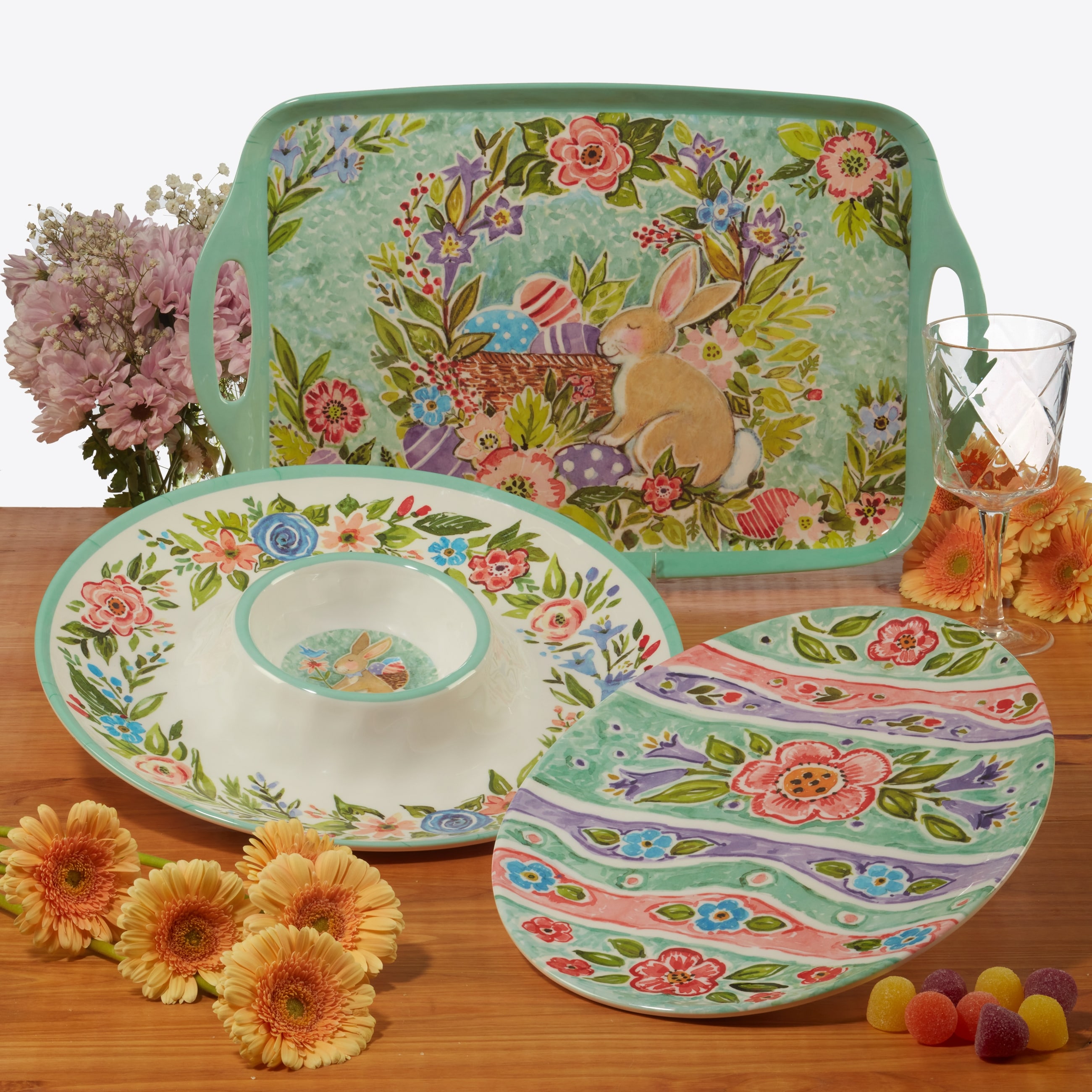 Easter dinnerware deals set
