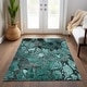 preview thumbnail 61 of 135, Machine Washable Indoor/ Outdoor Modern Floral Chantille Rug