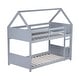 preview thumbnail 36 of 58, Rubber Wood Bunk Bed with Safety GuardrailsTwin Over Twin
