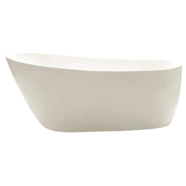 Kingston Brass Aqua Eden 59-1/16" Acrylic Soaking Bathtub for