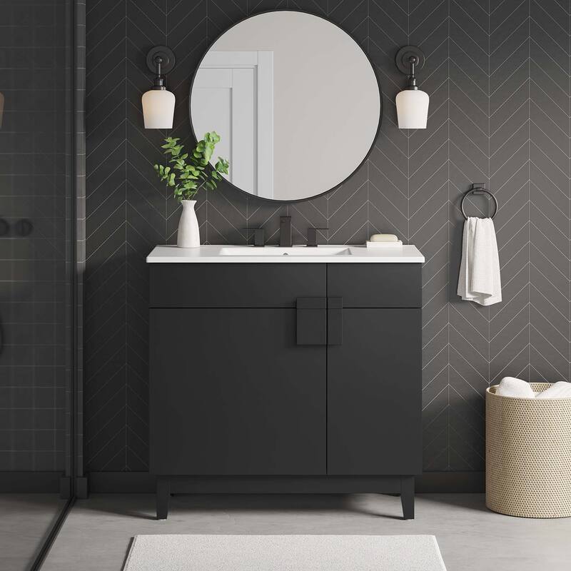 Miles 36" Bathroom Vanity Cabinet (Sink Basin Not Included) - 36