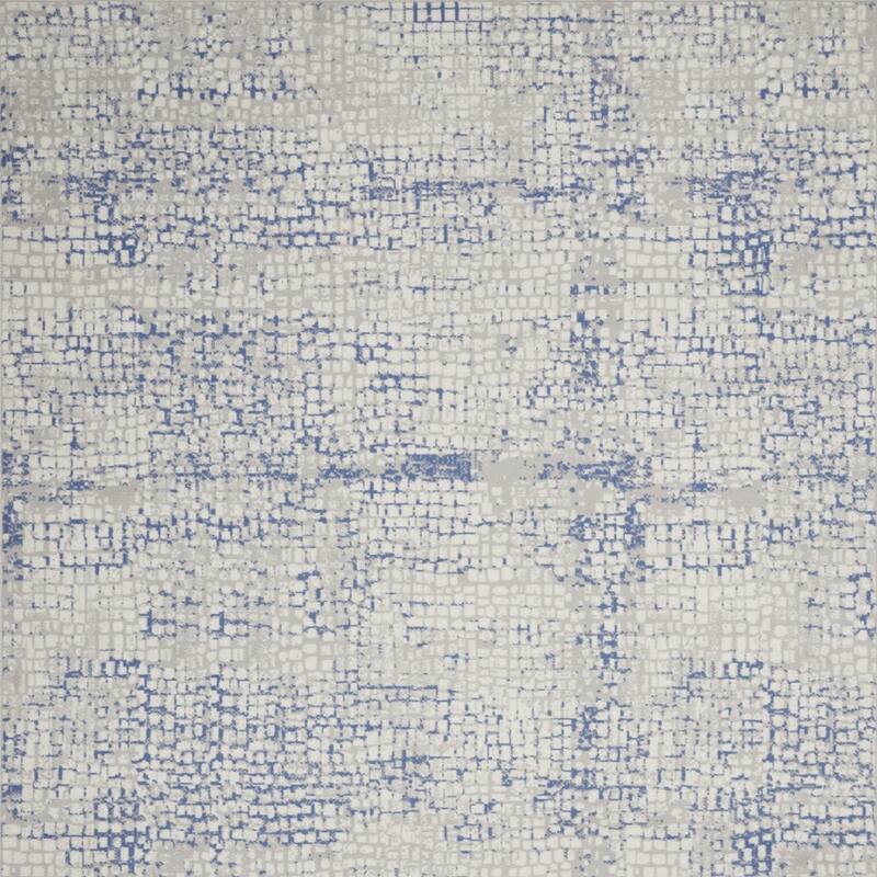 Power Loomed Distressed Abstract Modern Non Skid Stain Resistant Area Rug - 138' X '100' X '0.39