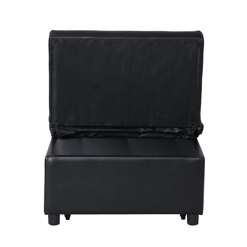 Multi-Functional Folding Ottoman Sofa Bed with Converts to Lounge Chair and Single Bed (264lb Capacity)