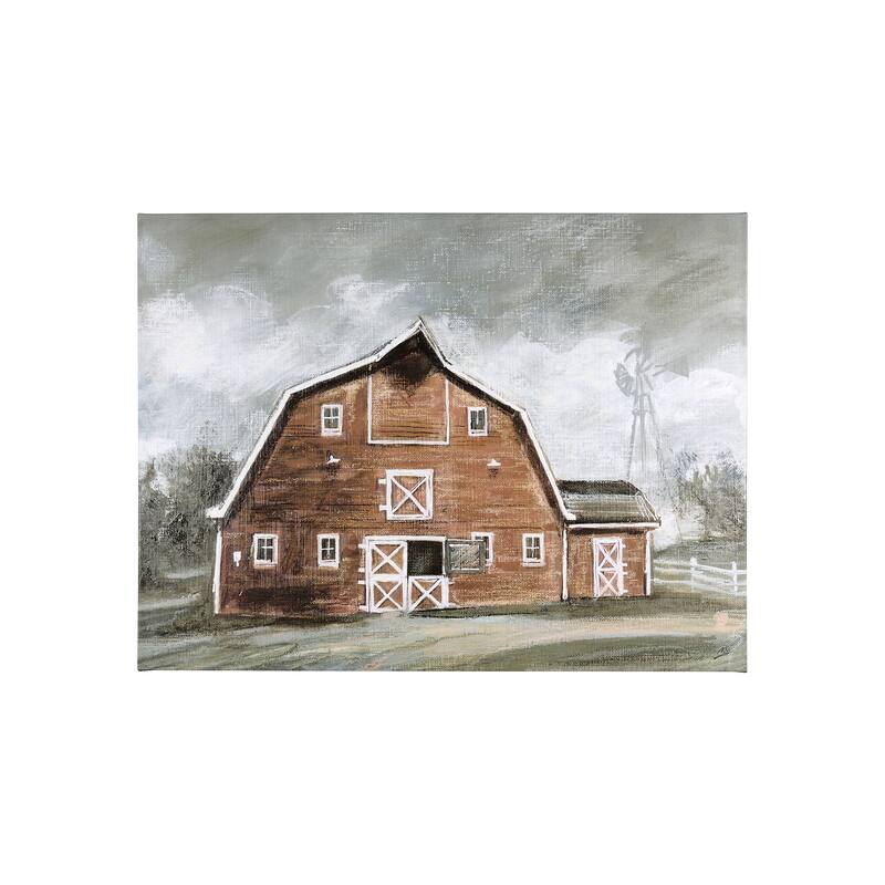 Old Barn IV (40 x 30) Canvas Art Print - Small