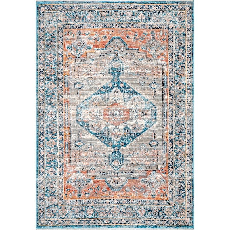 Nuloom Traditional Vintage Medallion Correa Area Rug