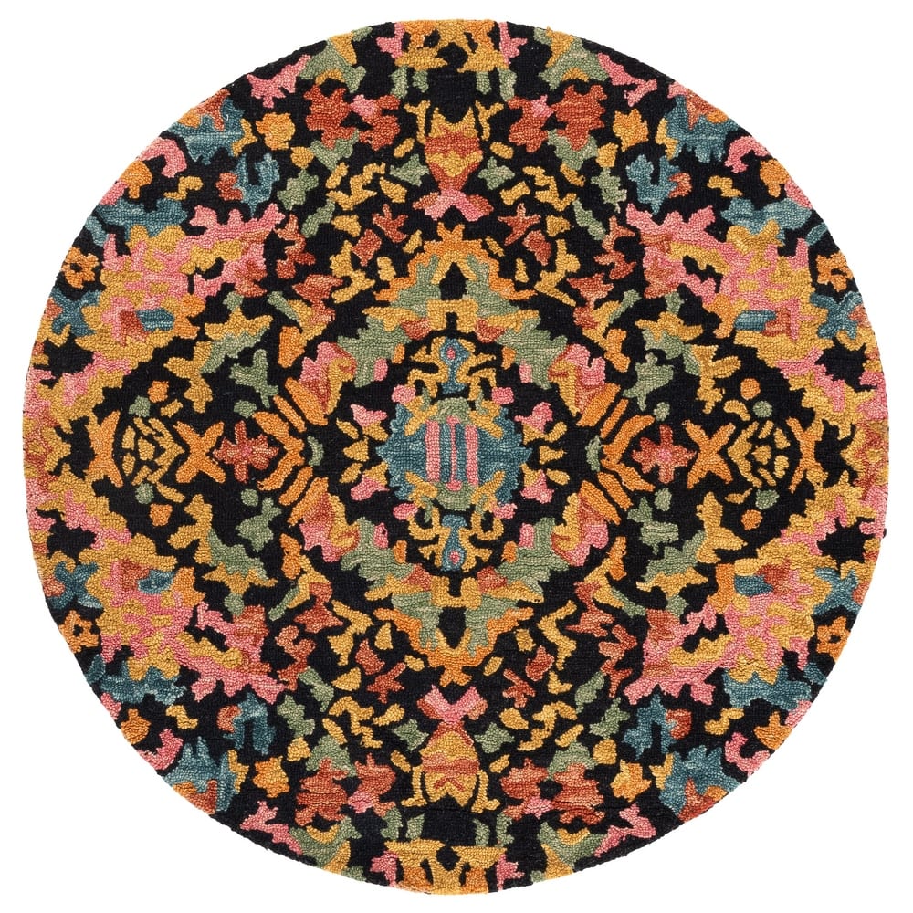 SAFAVIEH Handmade Aspen Polixenia Boho Floral Wool Rug