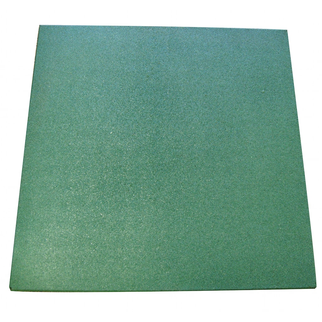 Rubber-Cal "Eco-Sport" Interlocking Tiles - 1 x 20 x 20 Inch - 6 Pack - 15.84 Square Feet Coverage - Green