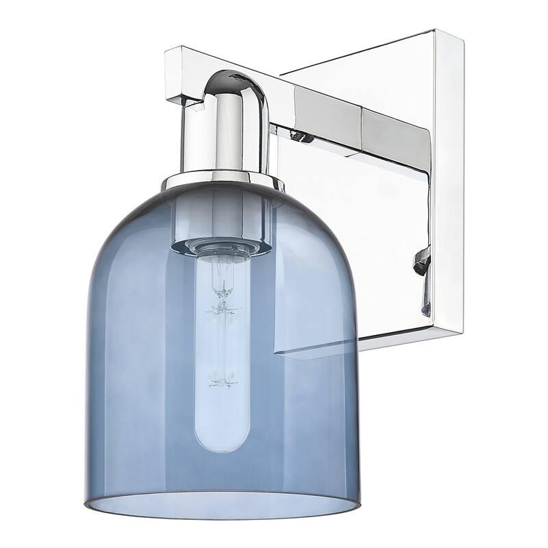 Innovations Lighting 716-1W-12-6 Bella Sconce Bella 12" Tall Wall - Polished Chrome / Blue