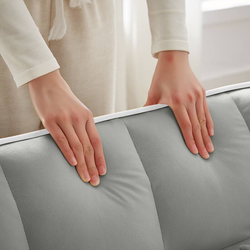 Convertible Pull-Out Chair Bed with USB Ports, Adjustable Backrest & Cup Holder