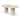 NADAAL STUDIOS Jarek Outdoor Dining Table for 6, Faux Travertine Concrete Finish, Water Transfer Design, Beige