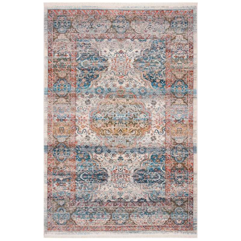 SAFAVIEH Vintage Boho Persian Tessel Oriental Polyester Rug with