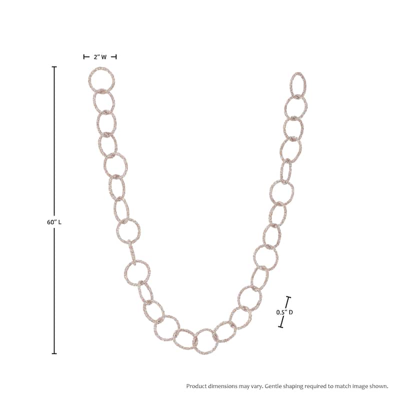 60" Metallic Loop Garland