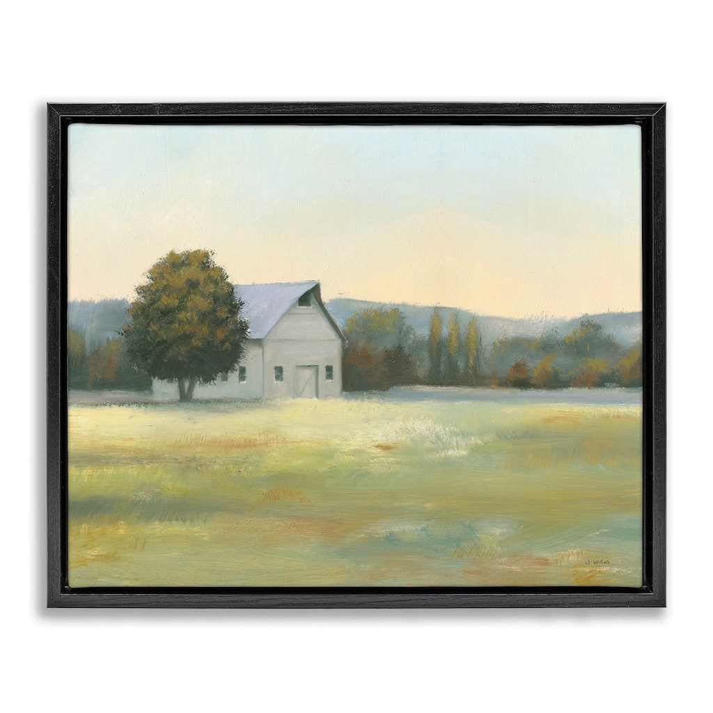 Stupell Rural Countryside Cottage Framed Floater Canvas Wall Art Design by James Wiens