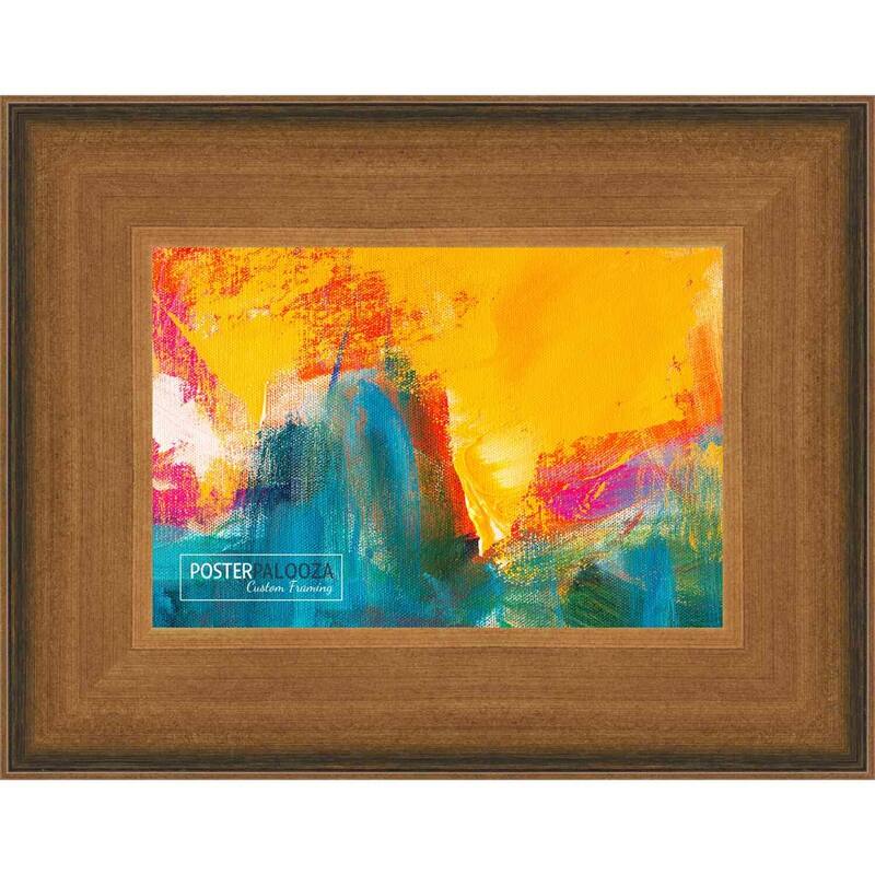 15x17 Contemporary Gold Complete Wood Picture Frame with UV Acrylic, Foam Board Backing, & Hardware