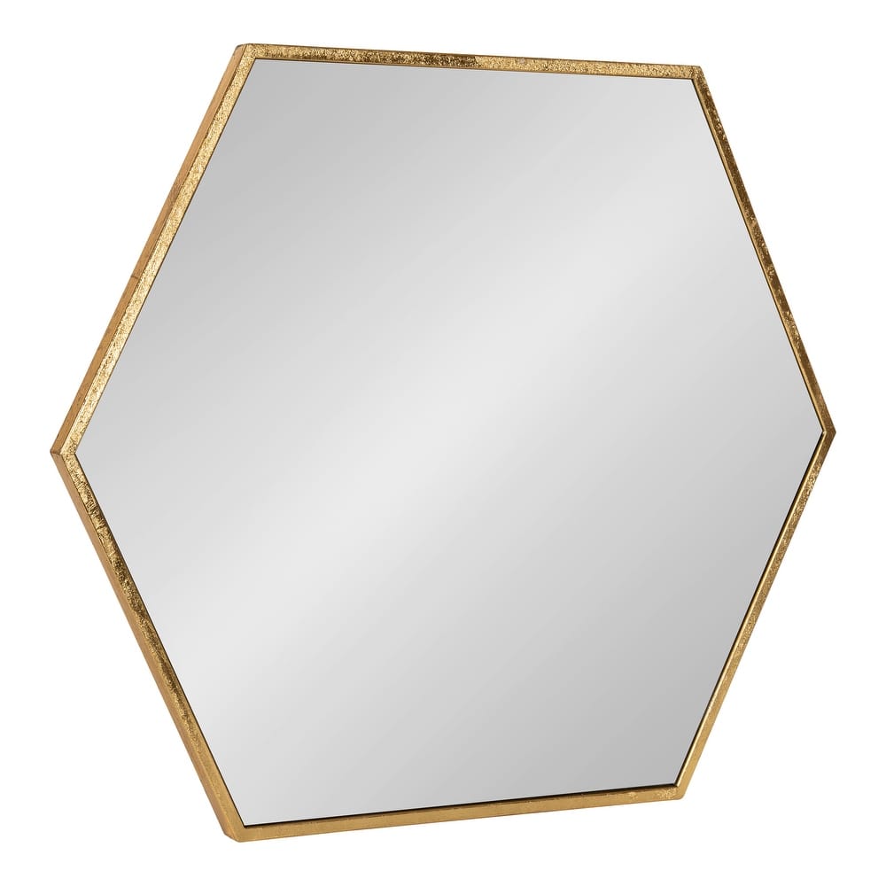 Kate and Laurel McNeer Glam Hexagon Framed Wall Mirror