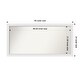 preview thumbnail 59 of 190, Wall Mirror Choose Your Custom Size - Extra Large, Blanco White Wood Outer Size: 49 x 24 in