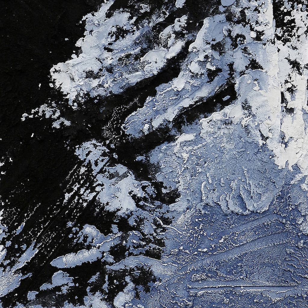 Ender Composition in Blue Deep Texture on Canvas