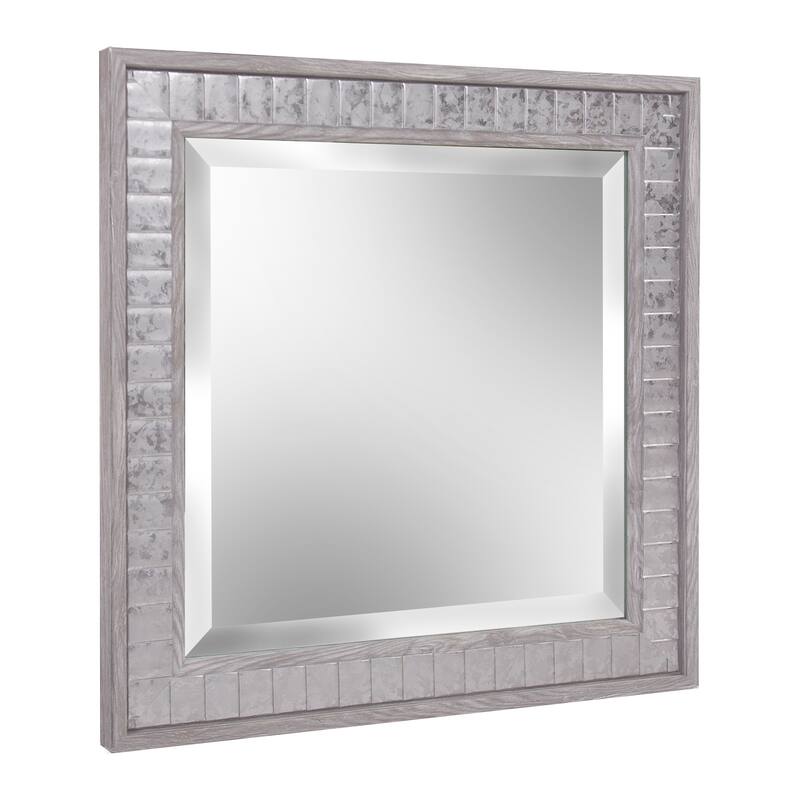 Allan Andrews Metropolis Gray Framed Wall and Accent Mirror