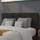 preview thumbnail 3 of 36, Quilted Tufted Upholstered Headboard Black - Full