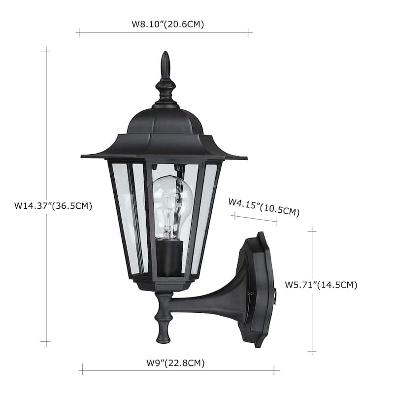 15" in Outdoor Post Light Kits Lantern(1 or 2 Pack could be chosen)