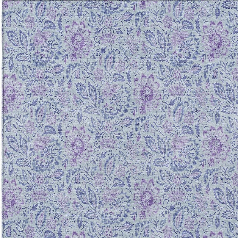 HomeRoots Floral Transitional Rectangle Outdoor Rug