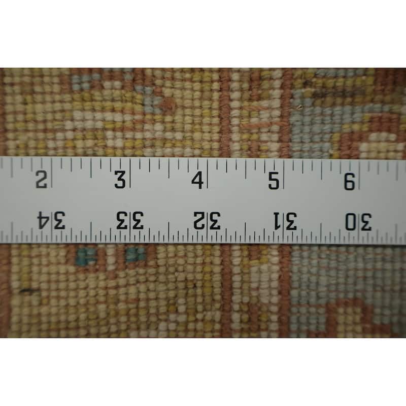 Hand Knotted Oriental 100% Wool Carpet Traditional Floral Navy Blue & Blues Ziegler Area Rug - 4' 0'' X 2' 0''