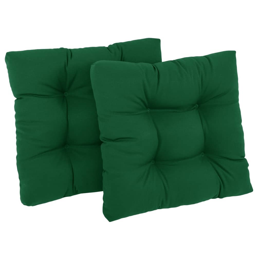19-inch Twill Square Chair Cushion (Set of 1, 2, or 4) - 19" x 19"