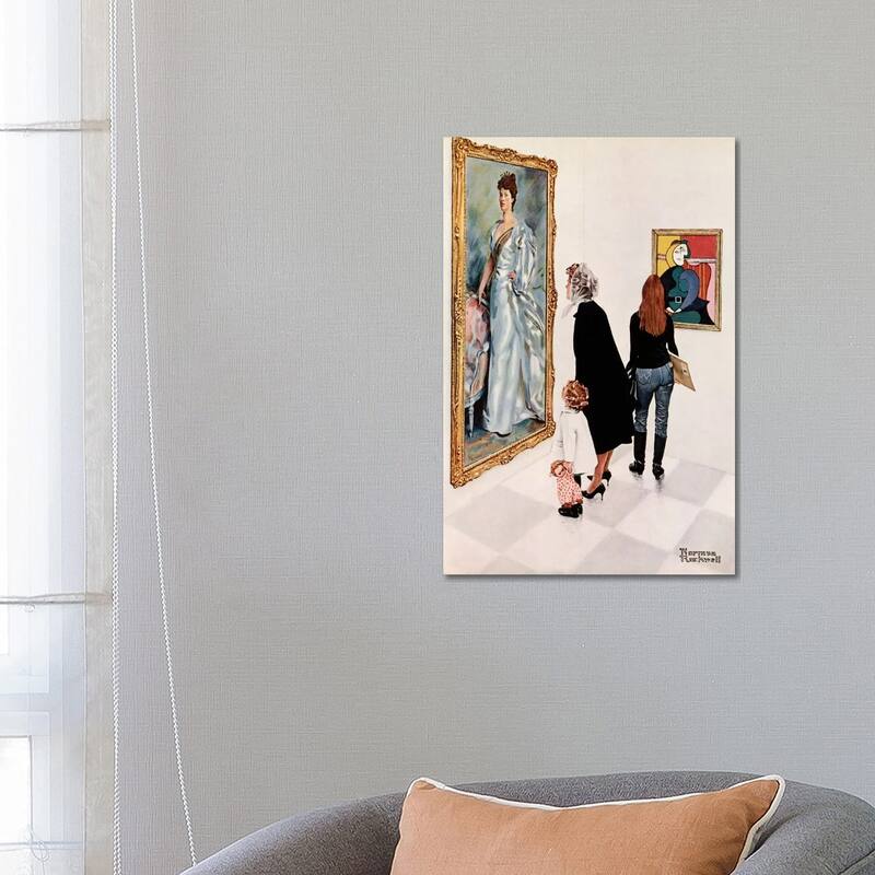 iCanvas "Picasso vs. Sargent" by Norman Rockwell Canvas Print - 26x18x1.5