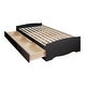 preview thumbnail 2 of 5, Black Twin XL Mate's Platform Storage Bed with 3 Drawers
