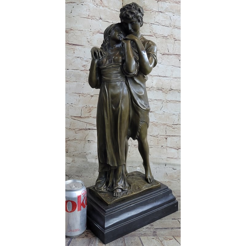 Romantic Lovers Romance Anniversary Wedding Slow Dance Bronze Sculpture Statue