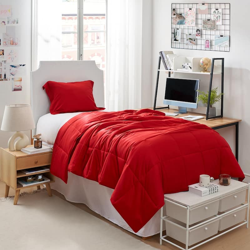 Menopleasing - Coma Inducer® Oversized Cooling Comforter Set - Barbados Cherry - Twin XL