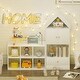 preview thumbnail 10 of 16, MVersatile Kids Bookshelf House Shape Toy Organizer for Bedroom Playroom