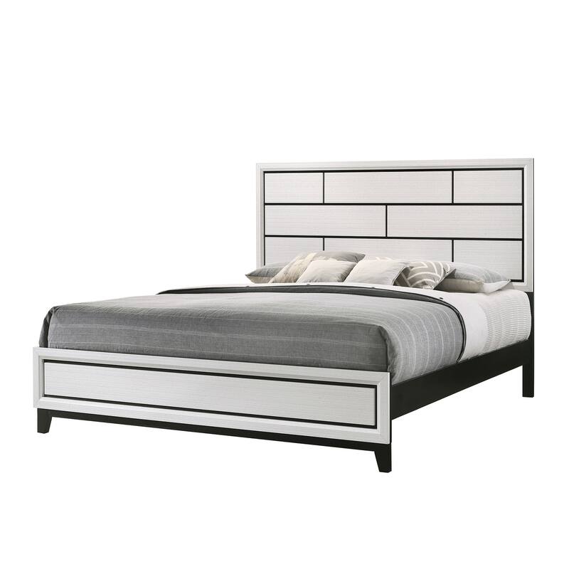 Aglae Chalk Panel Bed - King