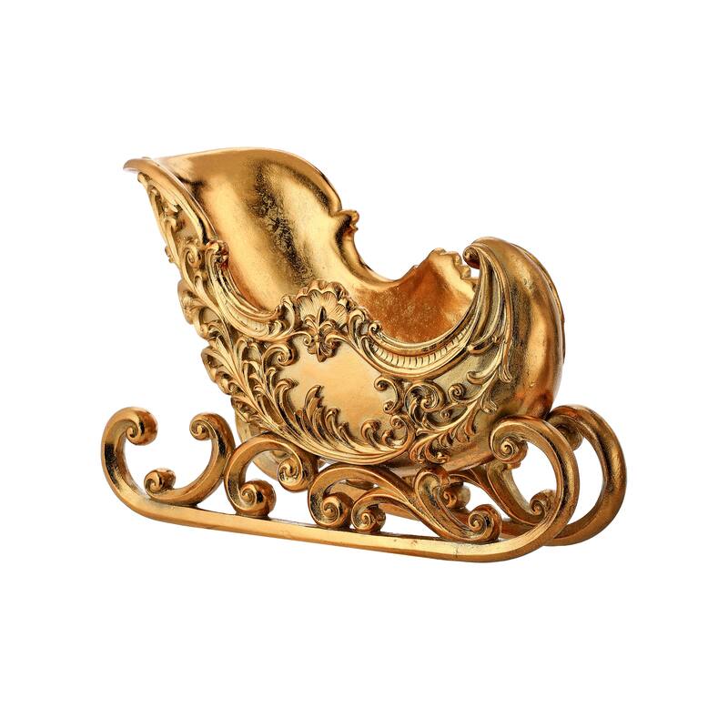 15" Resin Scroll Sleigh