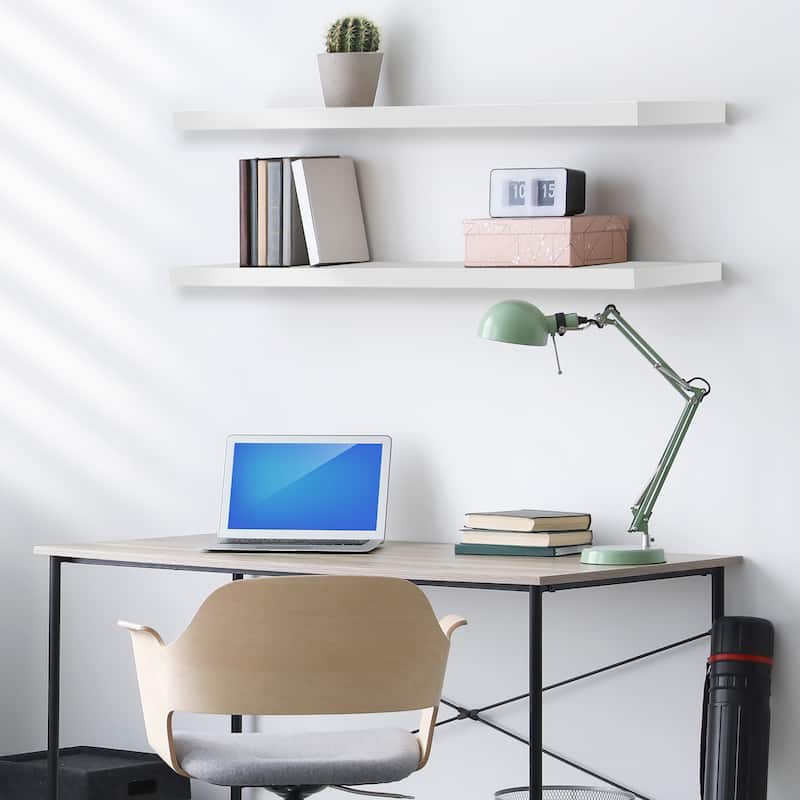 Sorbus Floating Shelves for Wall, 2 Extra Long Wall Mounted Floating Shelves - 9.25"L X 47” W X 1.5” H
