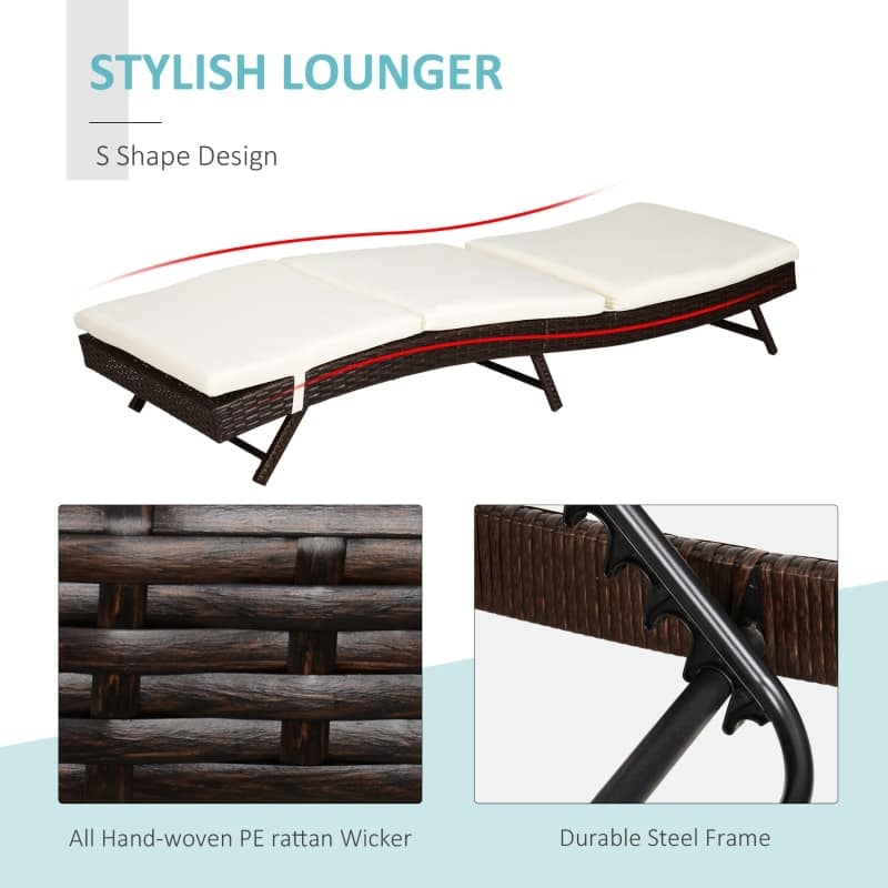 GDFStudio - Lucian Modern Outdoor Chaise Lounge with Adjustable Recline and Full-Body Poolside Comfort - Chaise Lounge